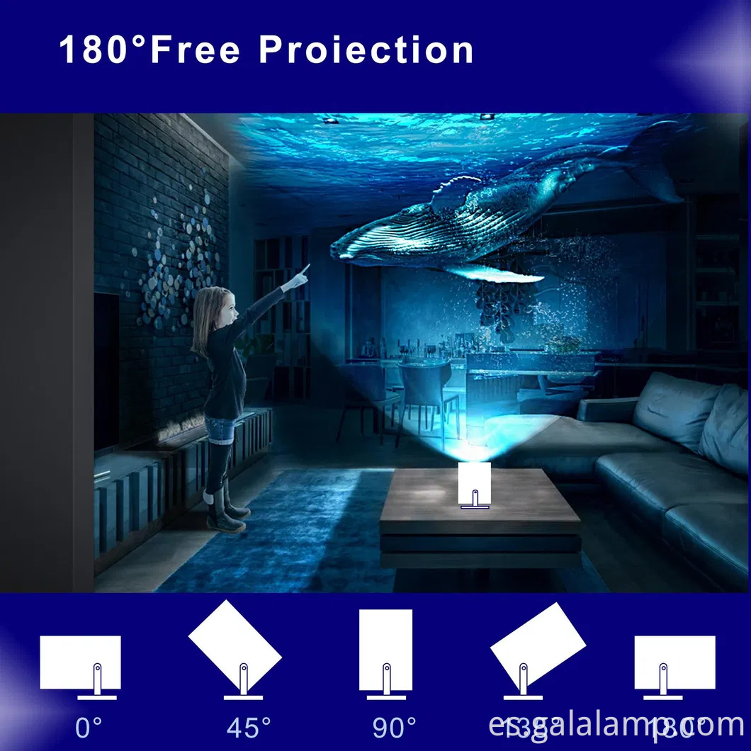 Proyector remoto 4K inalámbrico con Android 11 y Bluetooth Technology Portable